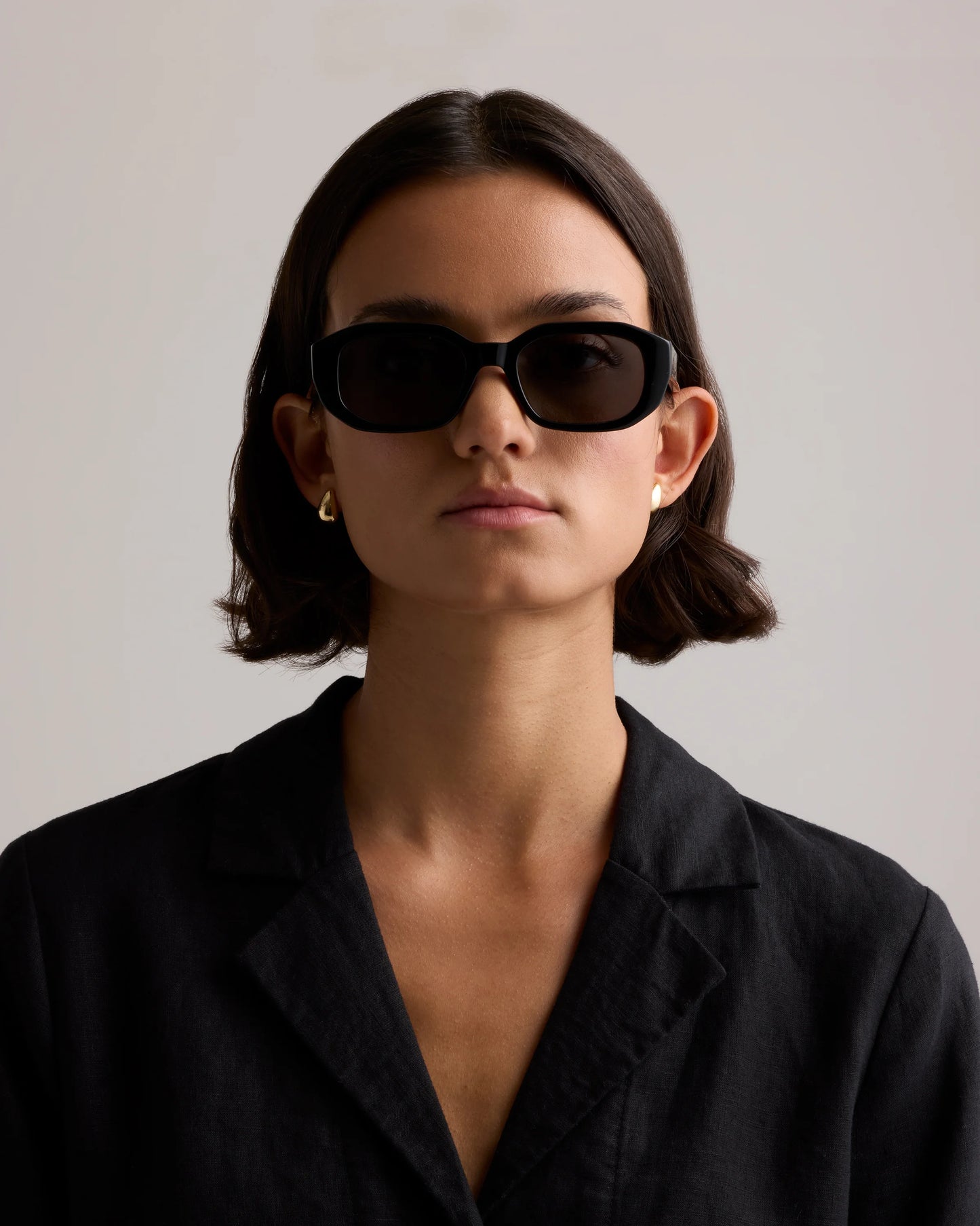 Barbados Polarized Acetate Sunglasses - One Size / Clear Spice with Grey lens
