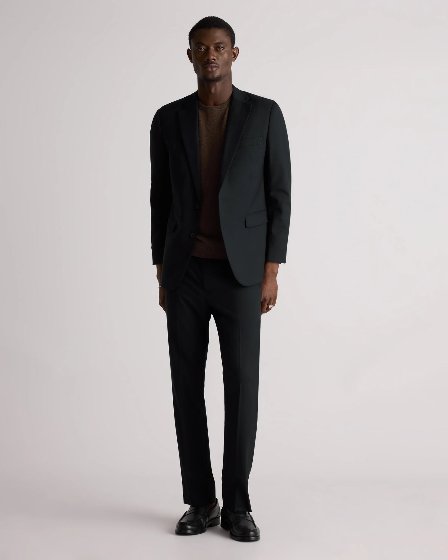 Stretch Wool Blazer - S / Grey Melange