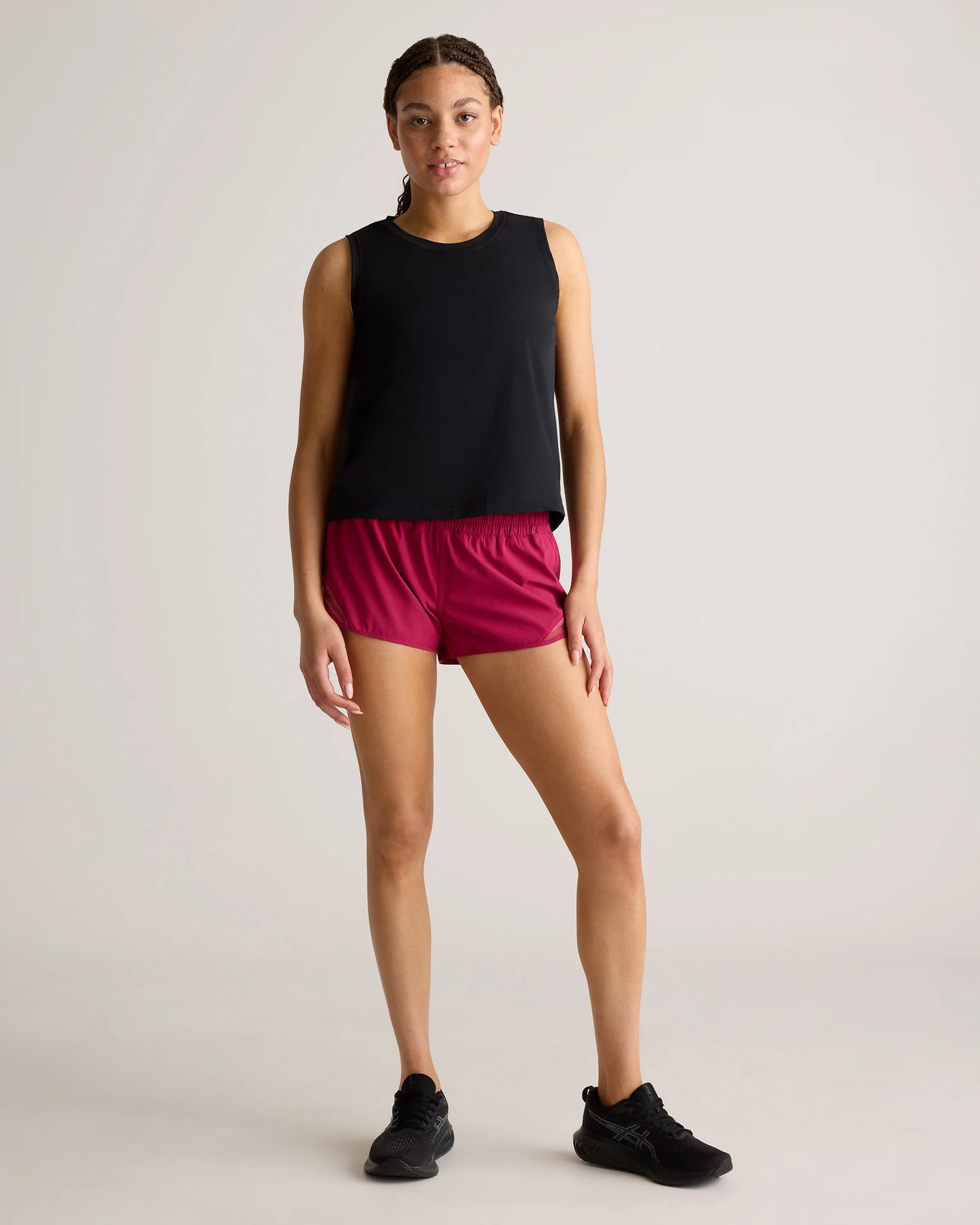 Essential Run Cropped Muscle Tank - XS / Deep Navy