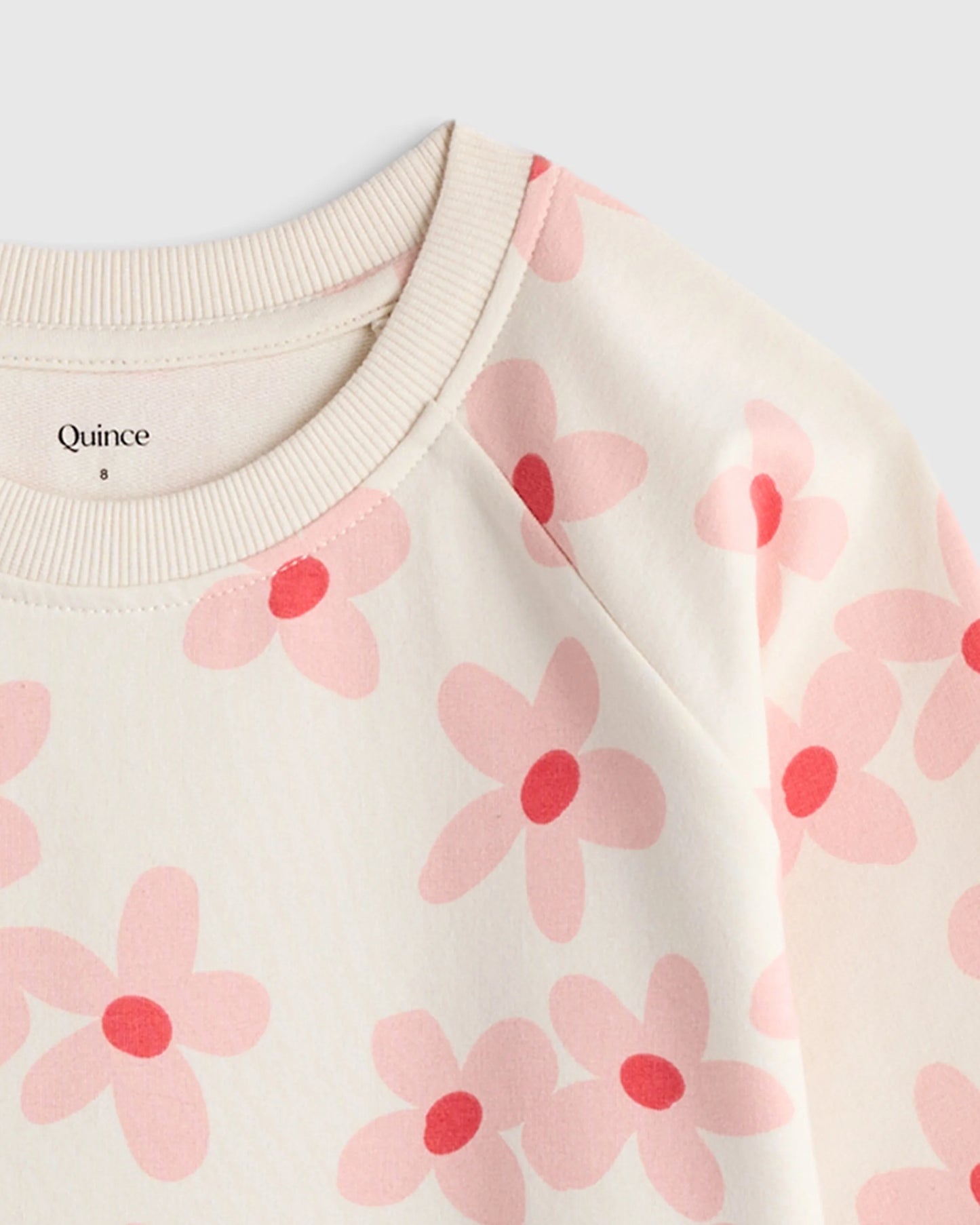Organic Cotton French Terry Crew Neck Sweatshirt - 6 / Heart Graphic