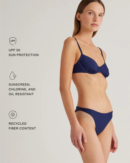 Italian Demi Bikini Top - XS / Deep Navy