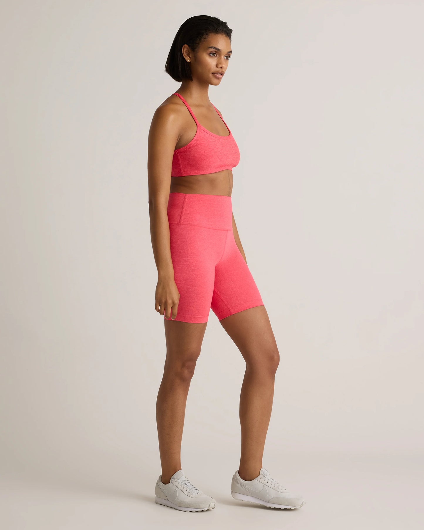 Ultra-Soft Scoop Neck Racerback Bra - XS / Heather Coral