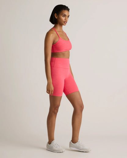 Ultra-Soft Scoop Neck Racerback Bra - XS / Heather Coral