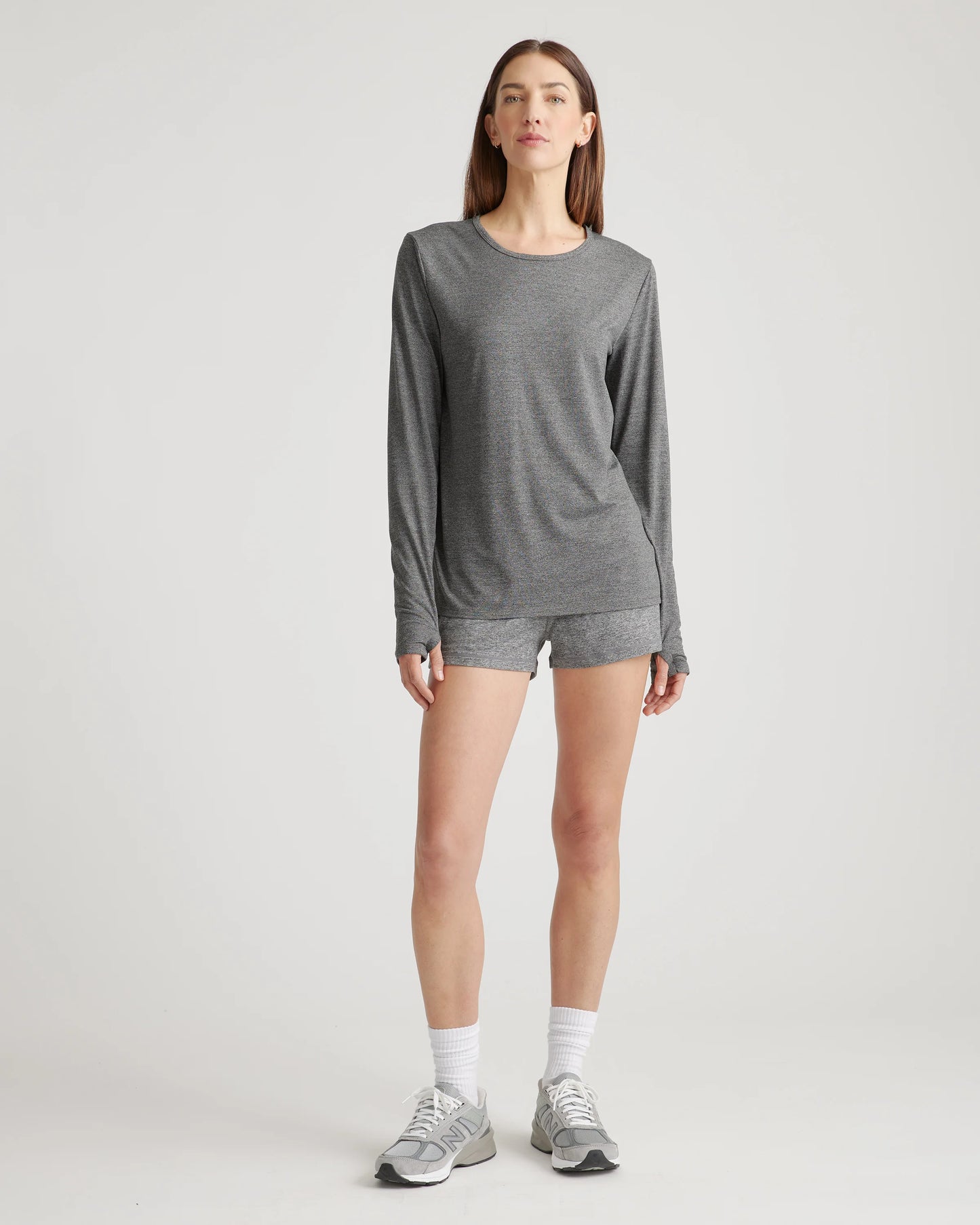 Flowknit Breeze Long Sleeve Top - XS / Heather Deep Navy