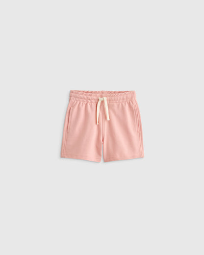 100% Organic Cotton French Terry Short - 2T / Coral Pink
