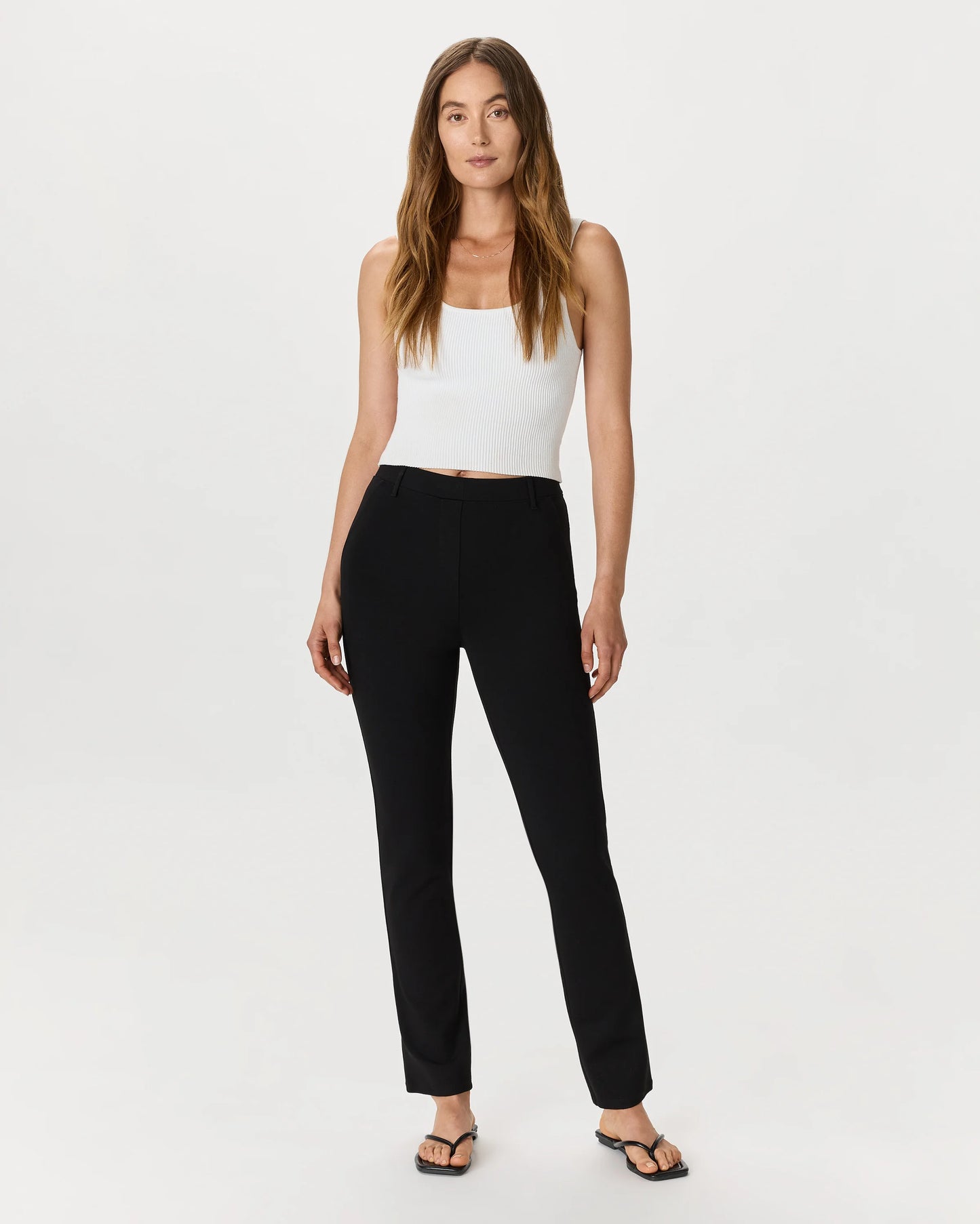 Ultra-Stretch Ponte Straight Leg Pants - XS / Morel Grey