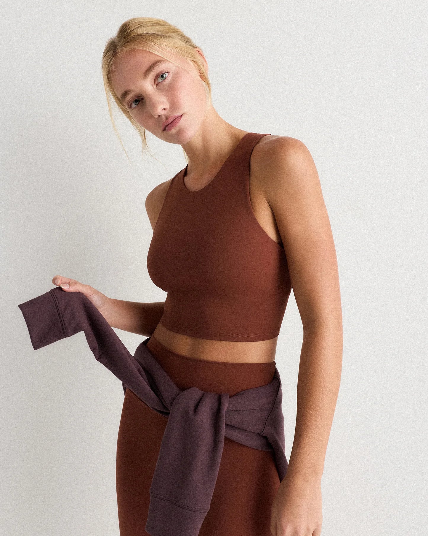 Ultra-Form High-Neck Cropped Tank - XS / Black Camo