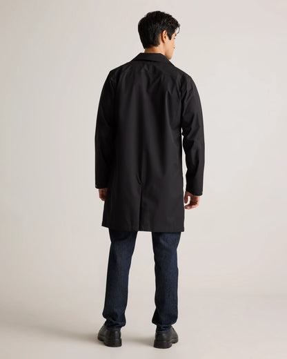 Weather Proof Long Rain Jacket - S / Storm Blue