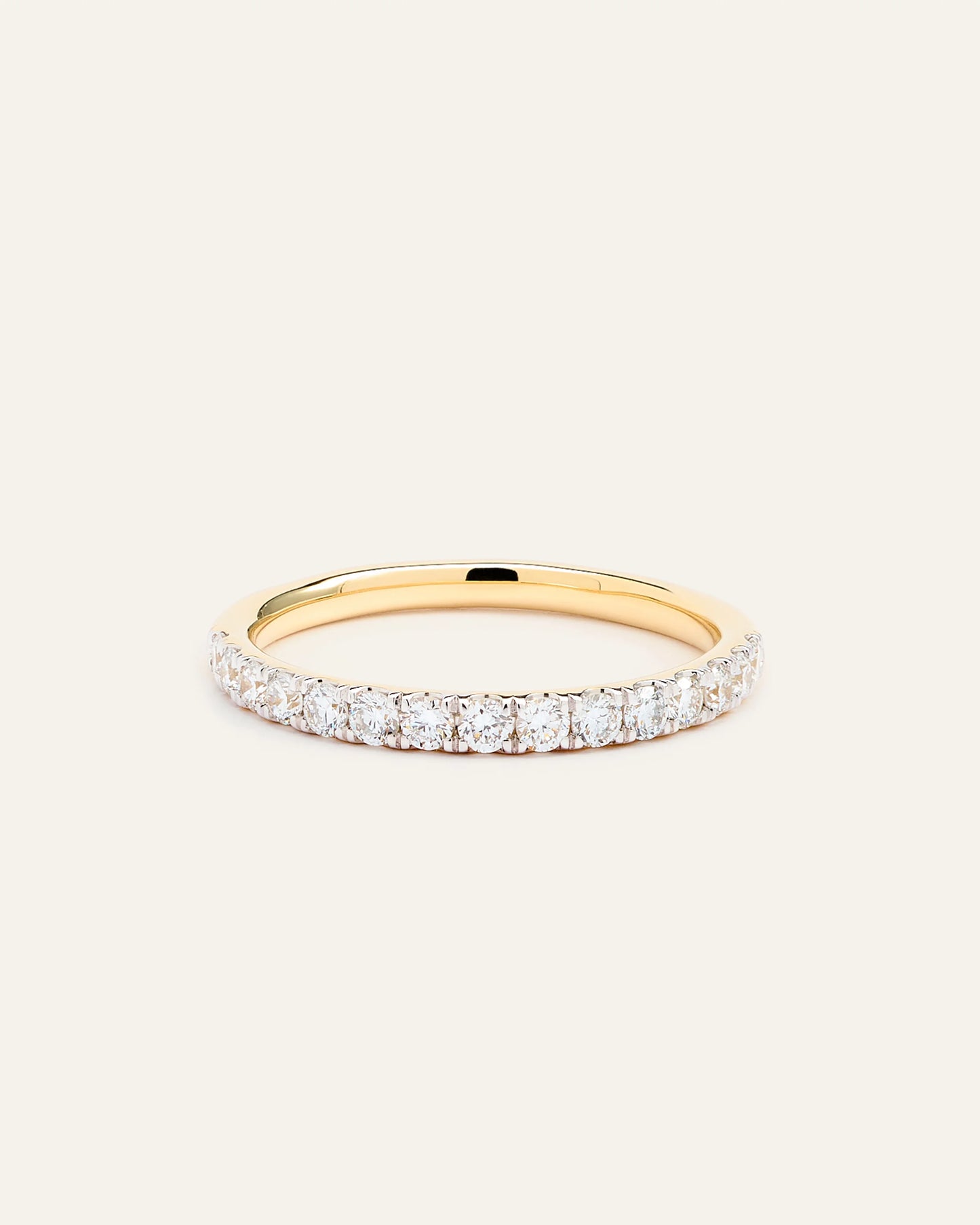 Lab Grown Diamond Pave Band - 4 / Yellow Gold