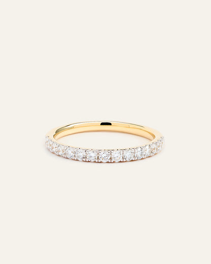 Lab Grown Diamond Pave Band - 4 / Yellow Gold