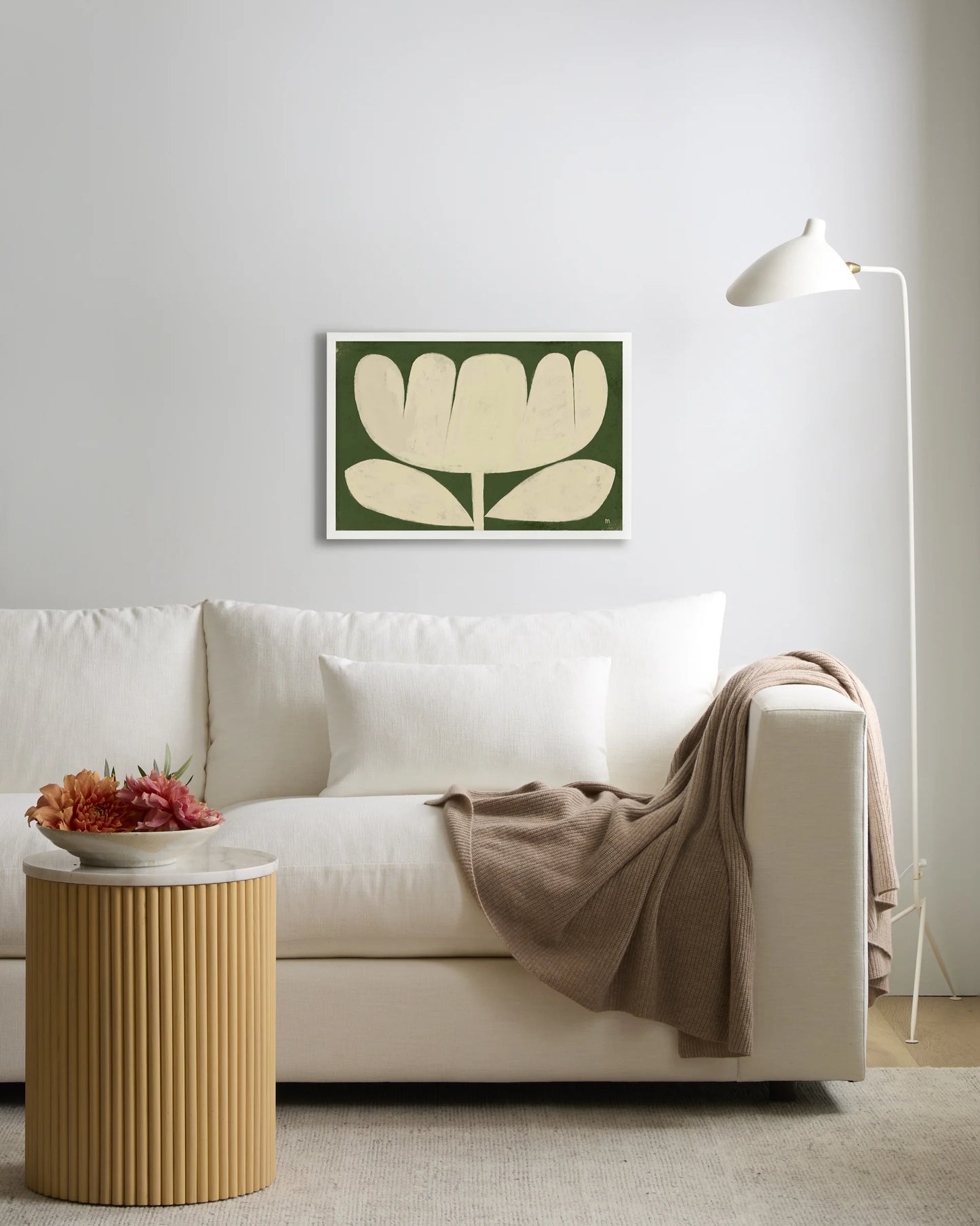 Tulip in Full by Marco Marella - 17.25"x25.25" / White