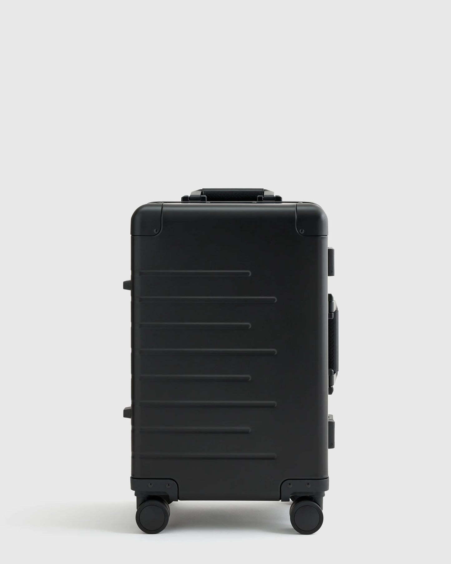 Aluminum Carry-On Suitcase - One Size / Black