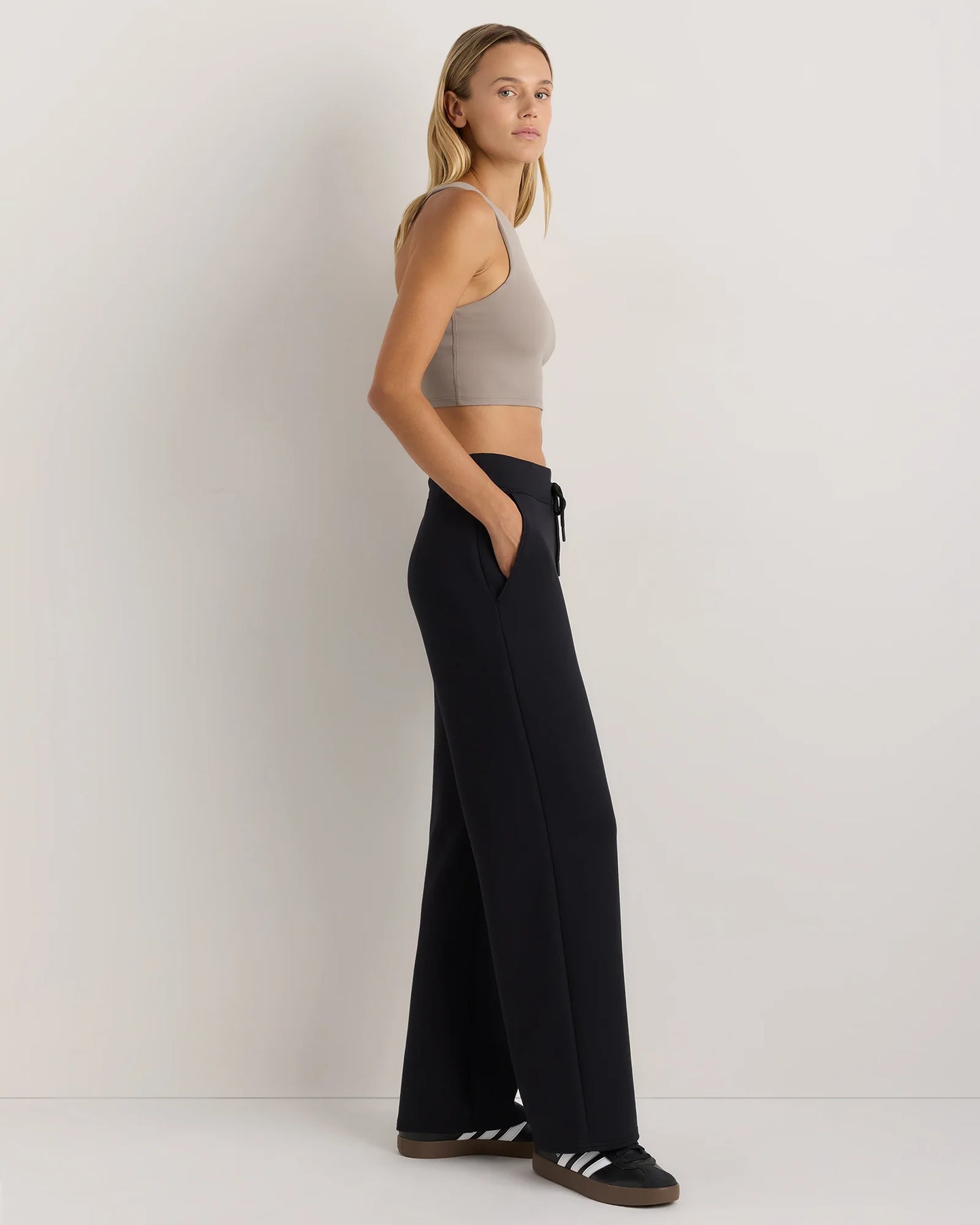 CloudComfort Wide Leg Pants - XS / Pebble Beige