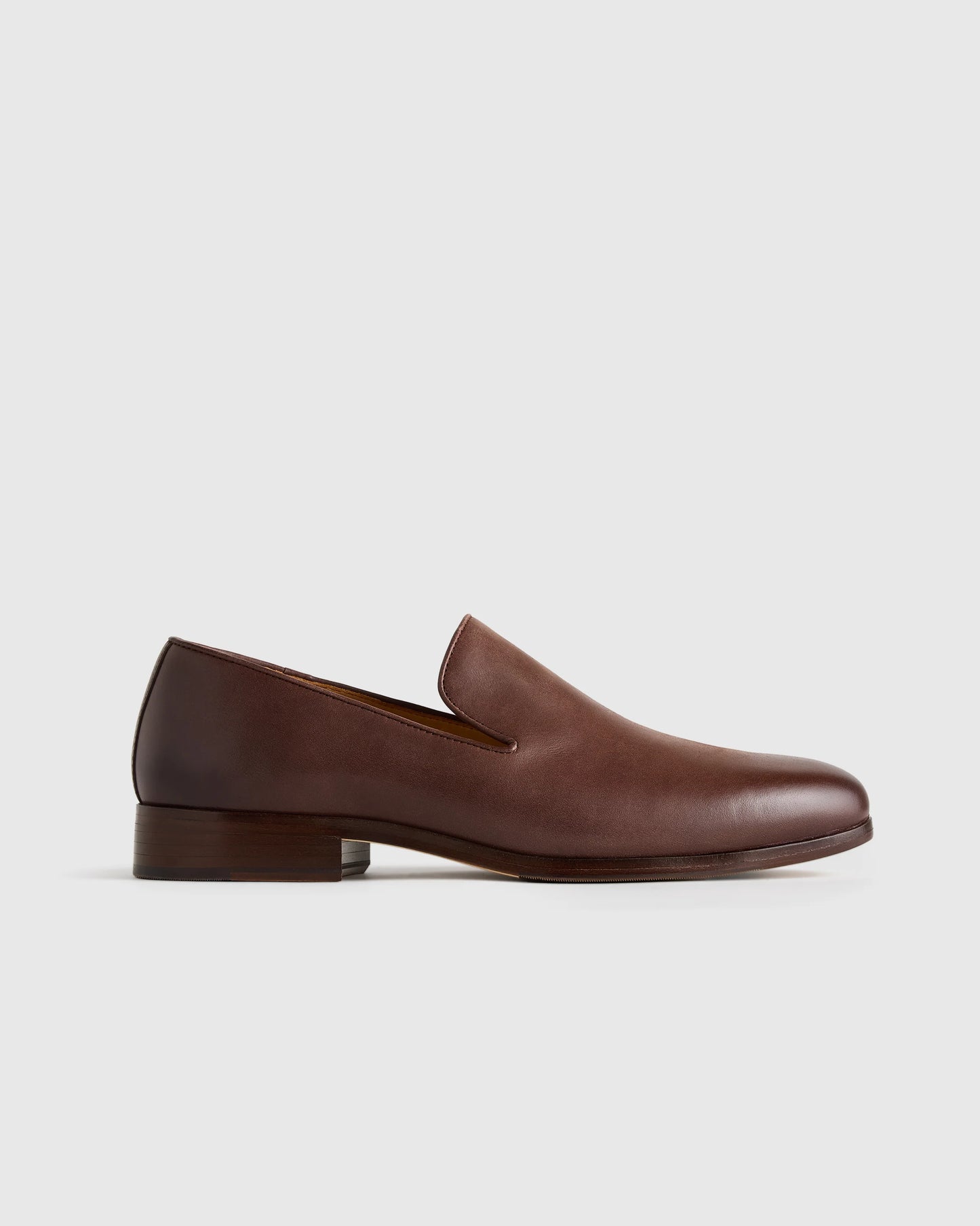 Crafted Leather Slip-On Loafer - 7 / Caramel