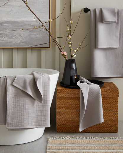 Turkish Waffle Terry Bath Sheet Bundle - One Size / White