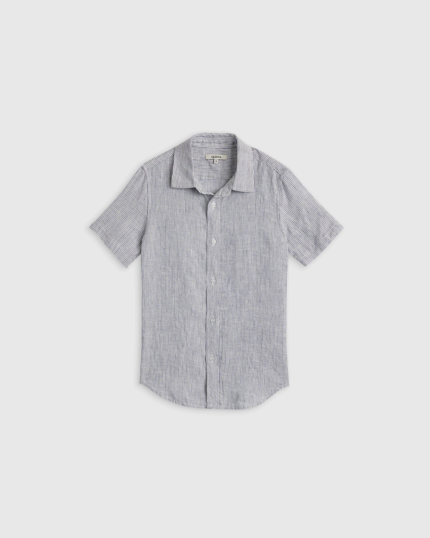 100% European Linen Short Sleeve Shirt - 2T / Flax