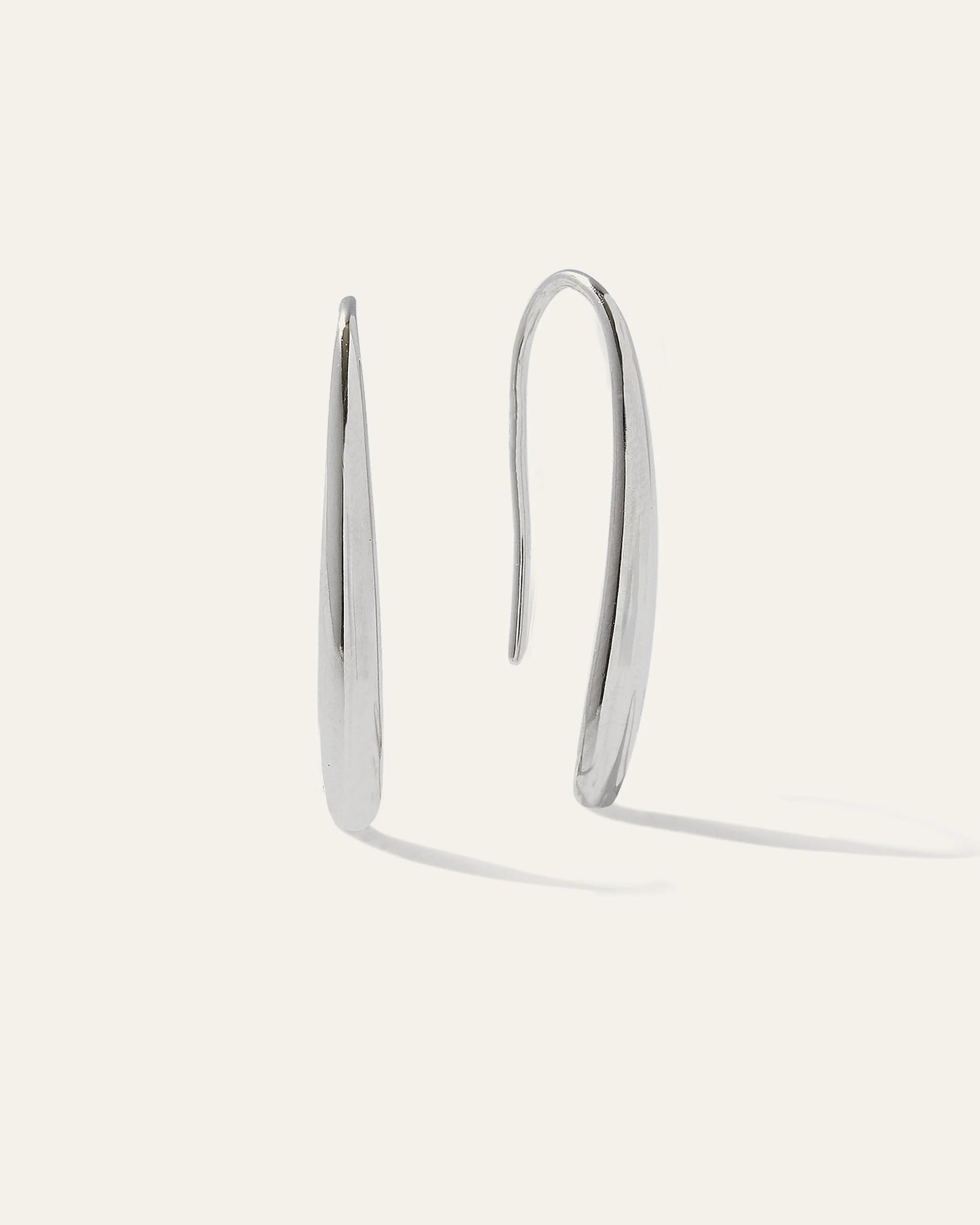 Threader Drop Earrings - One Size / Sterling Silver