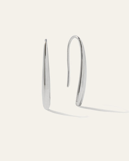 Threader Drop Earrings - One Size / Sterling Silver