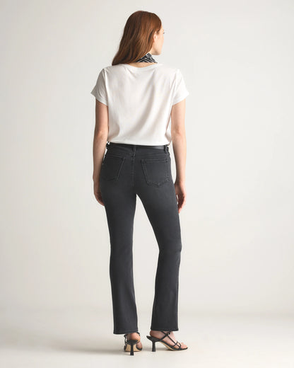 Bella Stretch Kick Flare Jeans - 24 / Deep Rinse