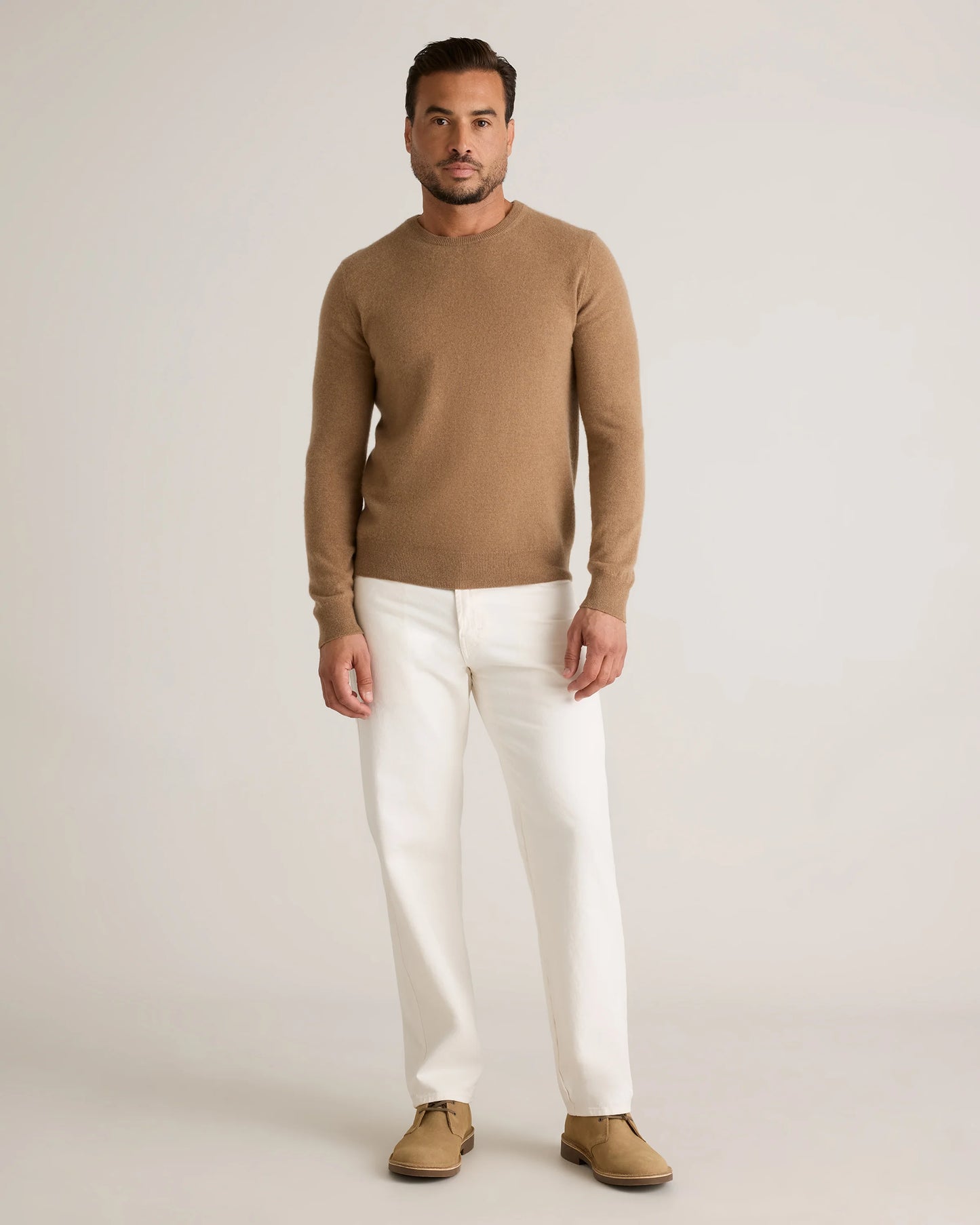Mongolian Cashmere Crewneck Sweater - XS / Black