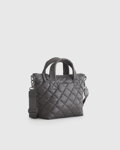 Transit Quilted Small Crossbody Tote - One Size / Taupe Brown