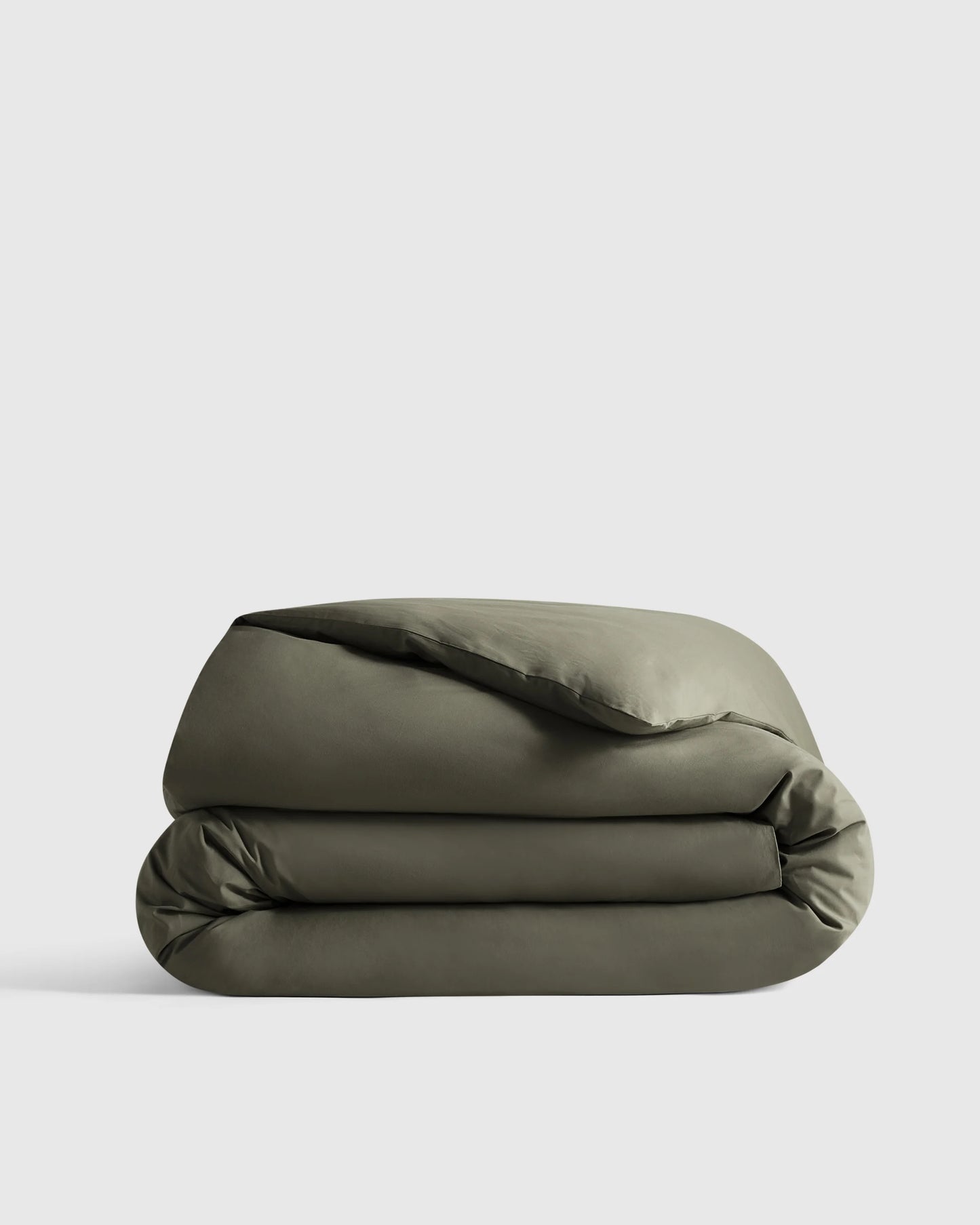 Organic Crisp Percale Duvet Cover - Twin / Ivory