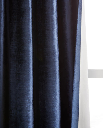 Luster Velvet Room Darkening Curtain - Single Panel - 48x84 / Champagne