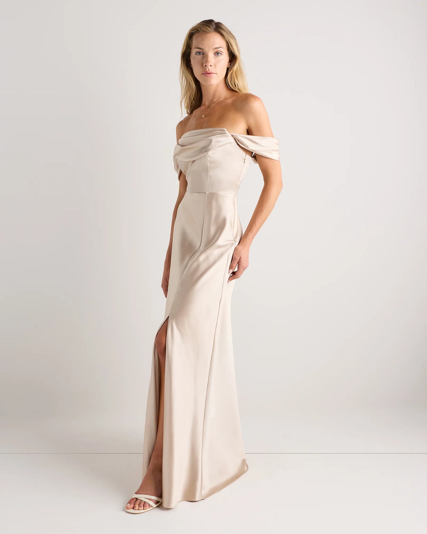Aurora Stretch Satin Convertible Dress - 0 / Garden Sage Green