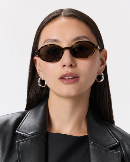 Mallorca Polarized Acetate Sunglasses - One Size / Black with Grey lens