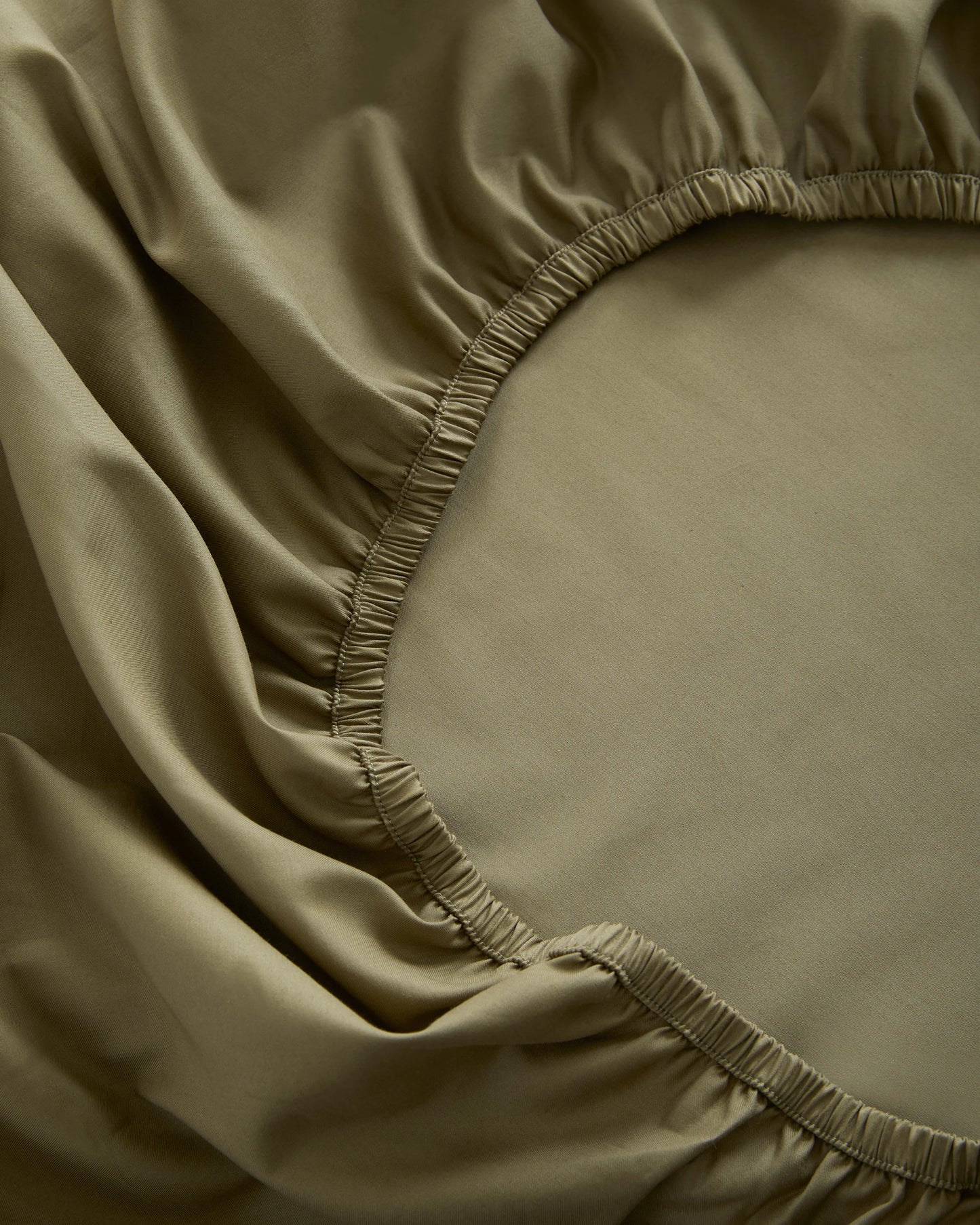 Luxury Organic Sateen Fitted Sheet Set - Cal King / Light Blue