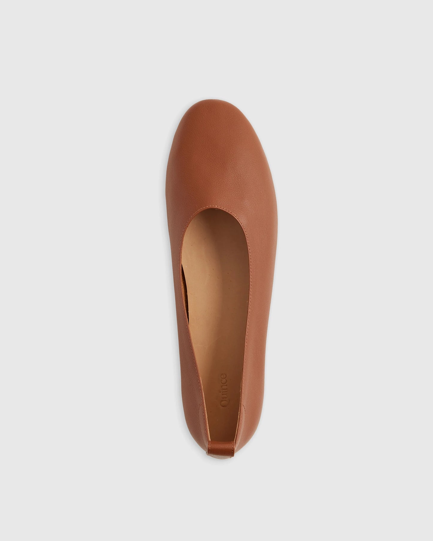 Italian Leather Glove Ballet Flat - 5 / Shell Pink