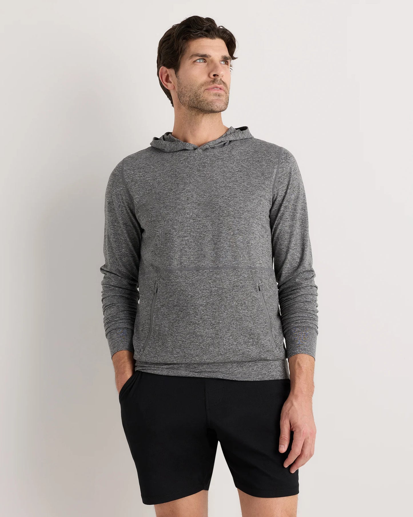 Flowknit Performance Hoodie - XS / Heather Coffee Bean Brown