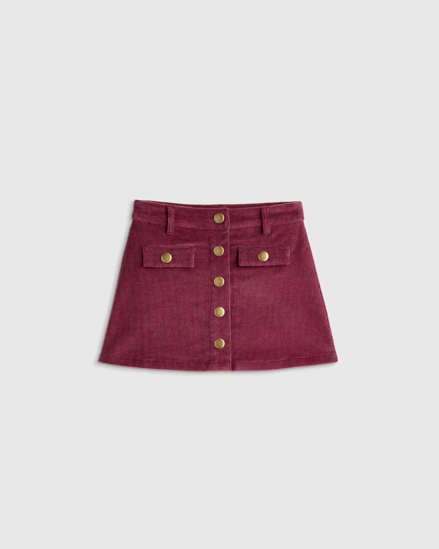 Organic Cotton Stretch Corduroy Skirt - 4T / Dried Herb