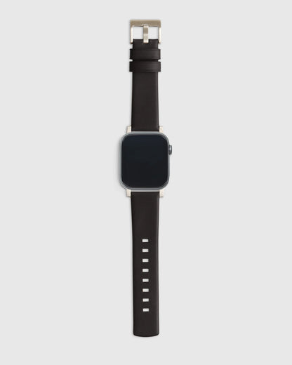 Horween Leather Smartwatch Band - 38mm - 42mm / Black