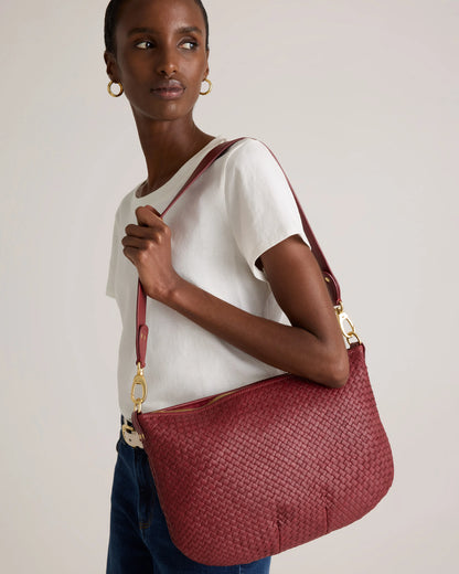 Sloane Handwoven Shoulder Bag - One Size / Cognac