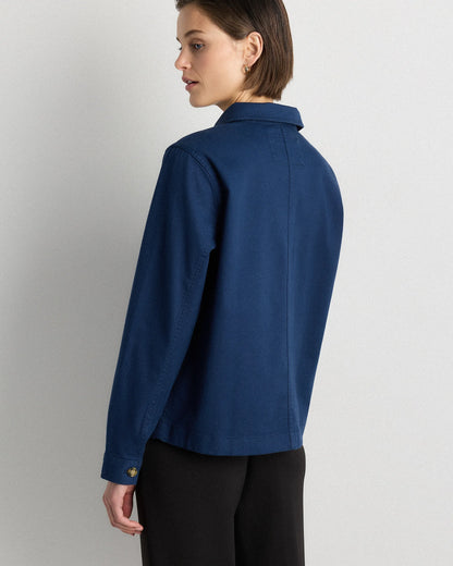 Organic Comfort Stretch Chore Jacket - XS / Vanilla