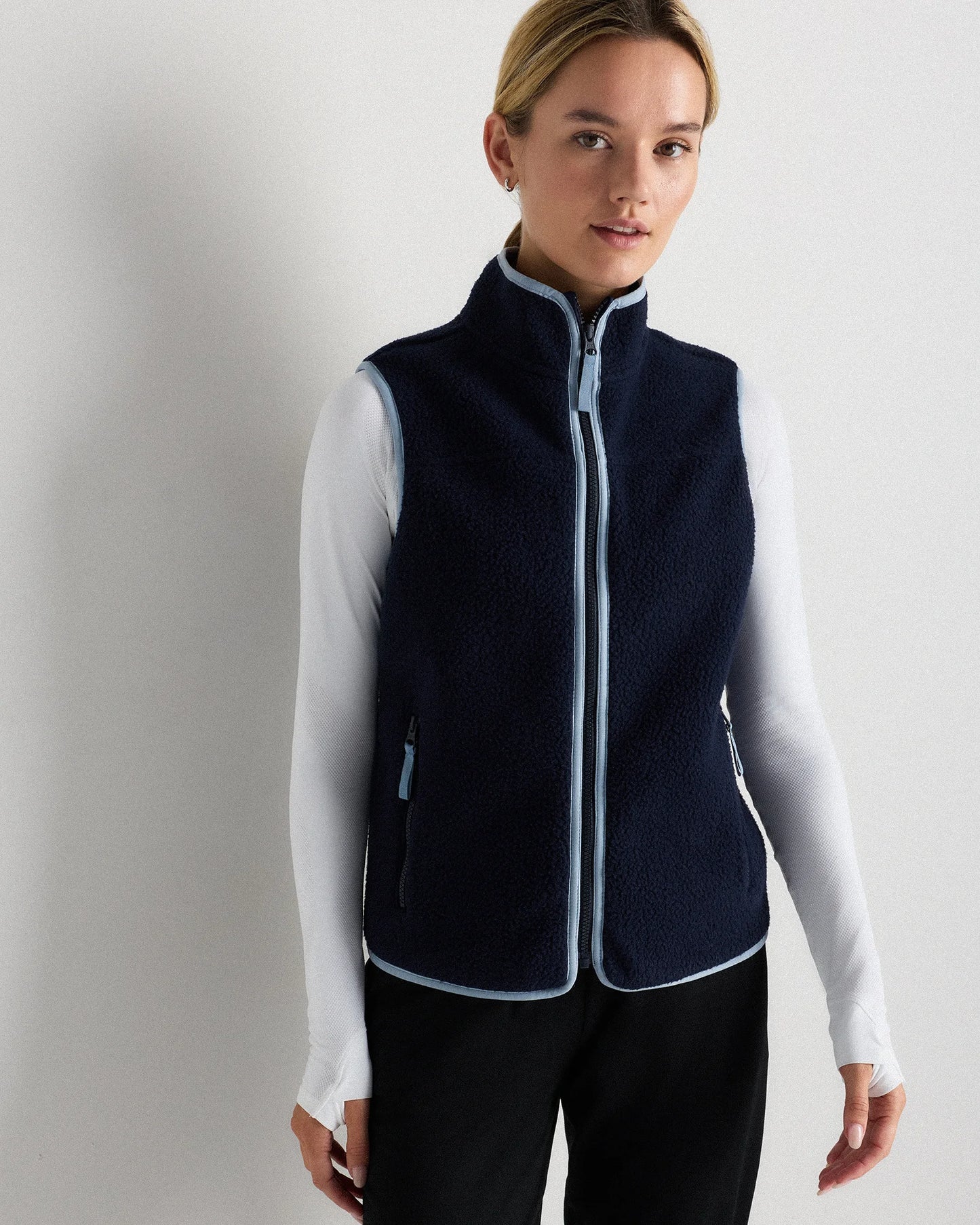 Sherpa Full-Zip Vest - XS / Black