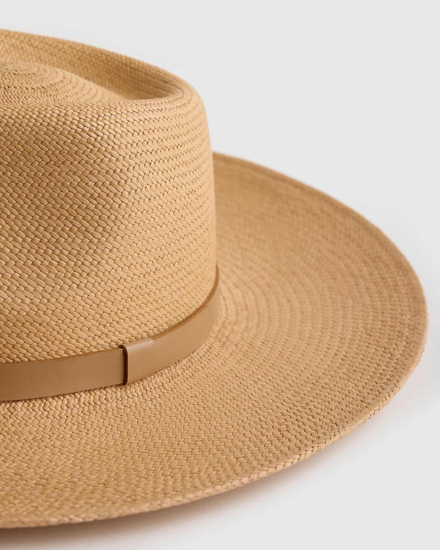 Toquilla Straw Wide Brim Panama Hat - S / Natural