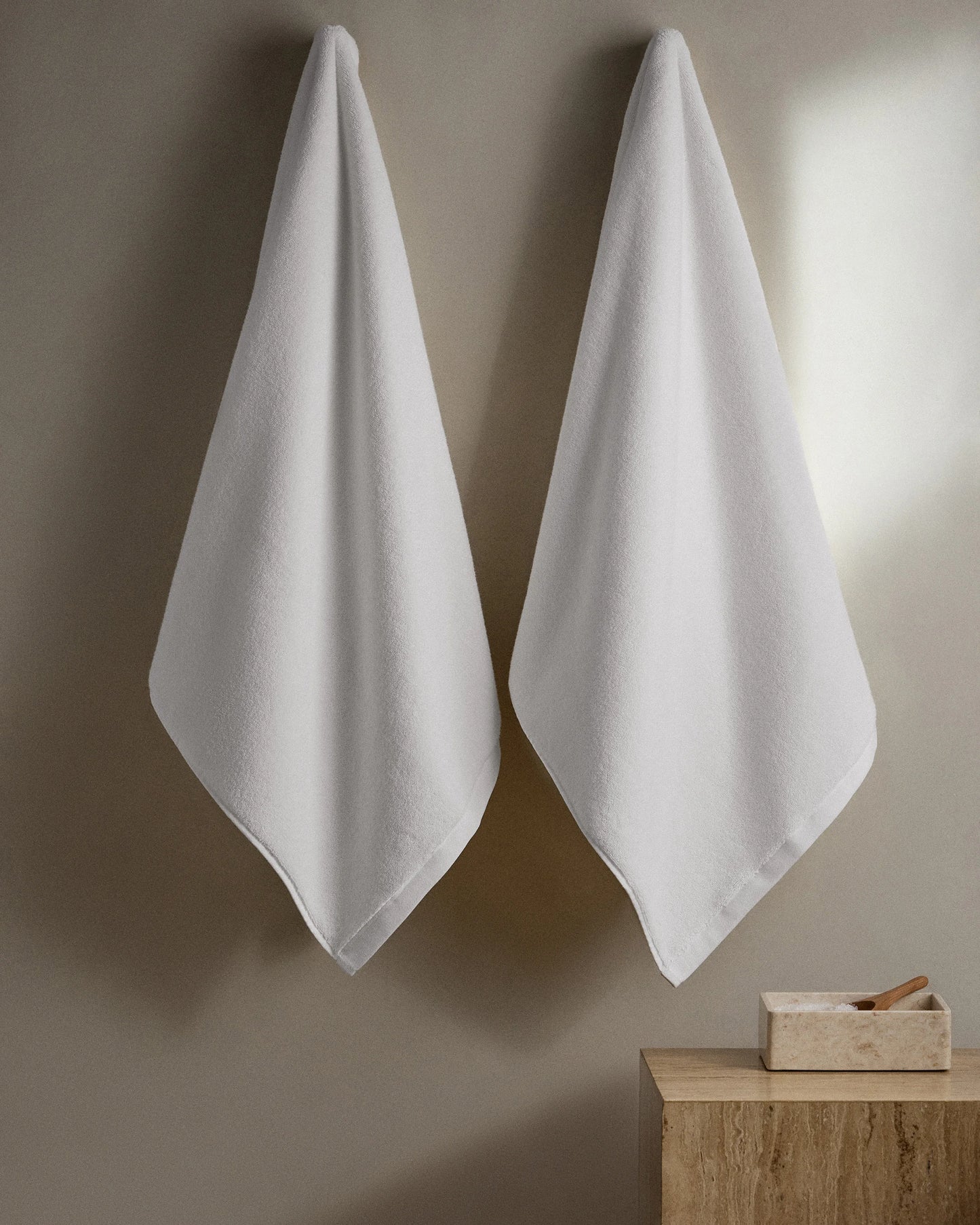 Plush Organic Turkish Cotton Bath Towel (Set of 2) - One Size / White