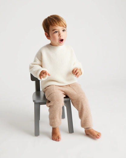 Washable Cashmere Jogger - 2T / Oatmeal