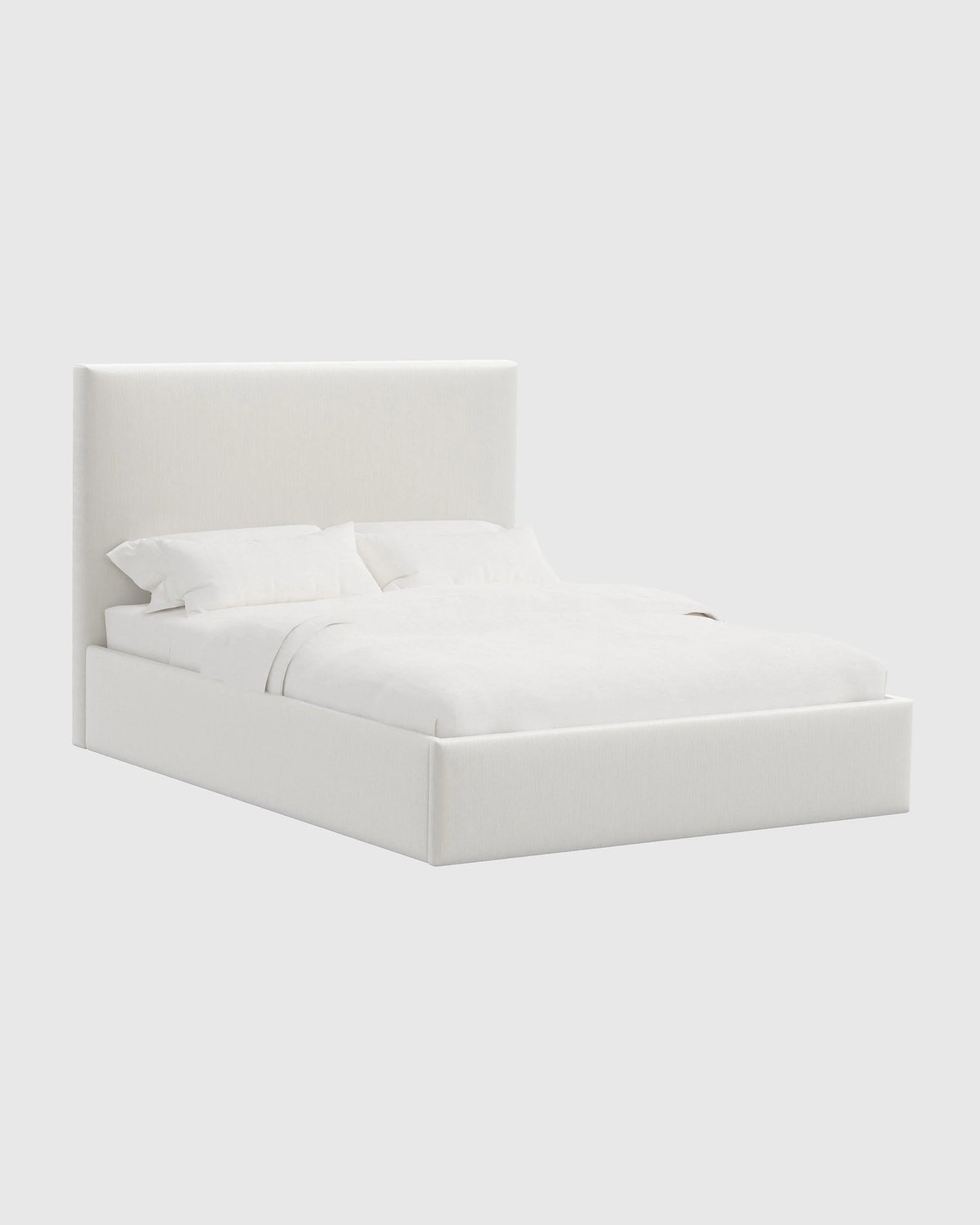 Square Bed in Performance Velvet - Full / Butterscotch