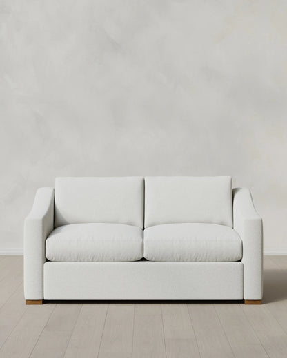 Hollis Slope Arm Sofa in Performance Basketweave - 72" / Flax
