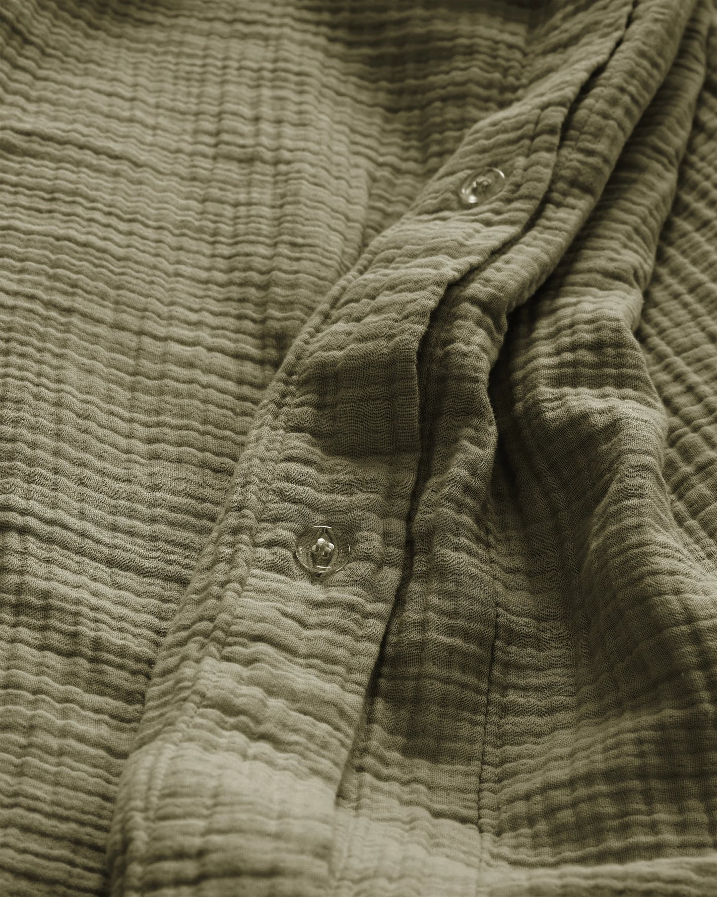 Organic Cotton Gauze Duvet Cover Set - Twin / Dried Sage