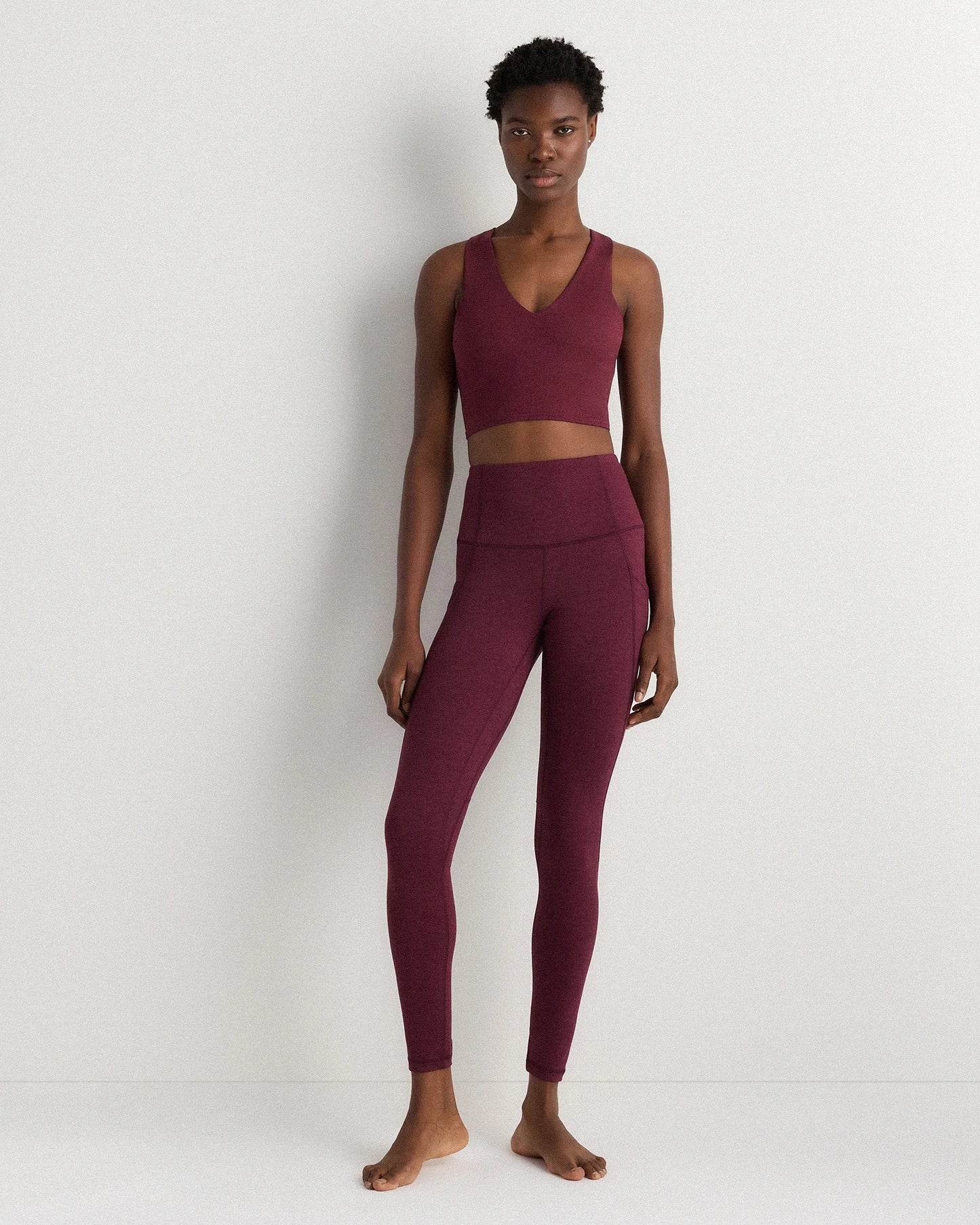 Ultra-Soft High-Rise Pocket Legging - XS / Heather Espresso