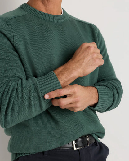 100% Organic Cotton Crewneck Sweater - S / Speckled Beige