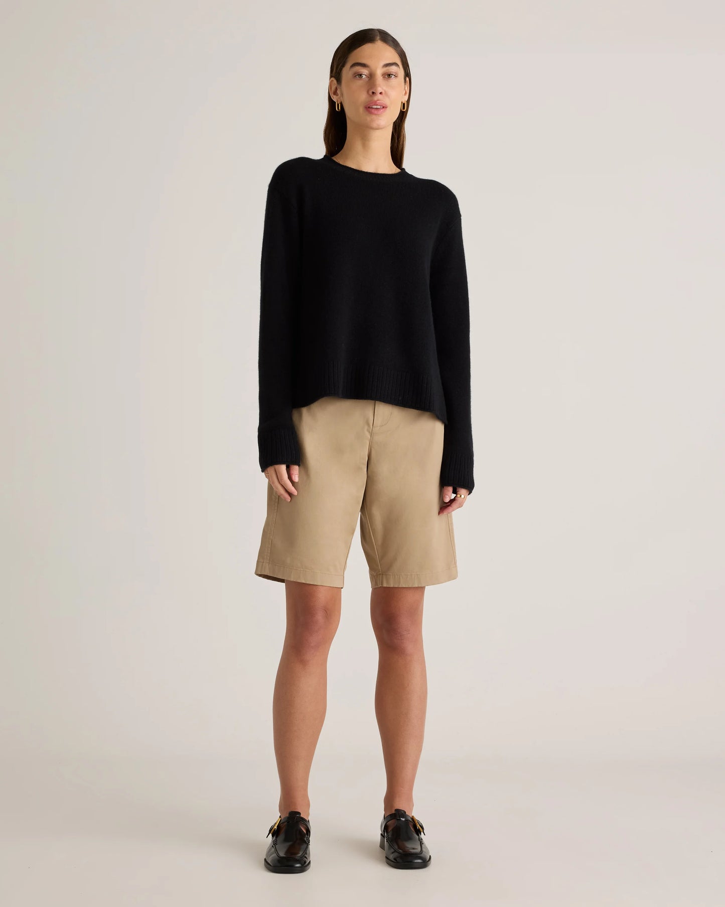 Organic Stretch Cotton Chino Bermuda Shorts - 0 / Bayberry Olive