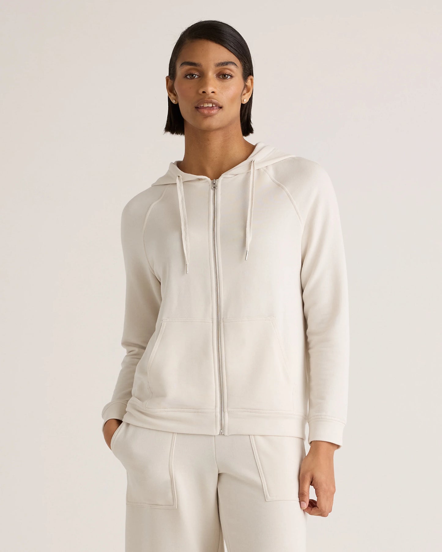 SuperSoft Fleece Full-Zip Hoodie - XS / Smoked Thyme Green