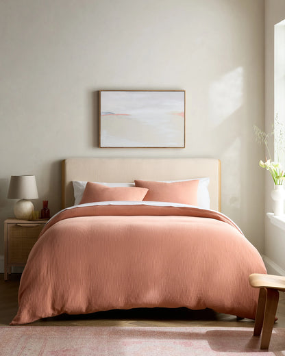 Organic Cotton Gauze Duvet Cover - Twin / Dried Sage