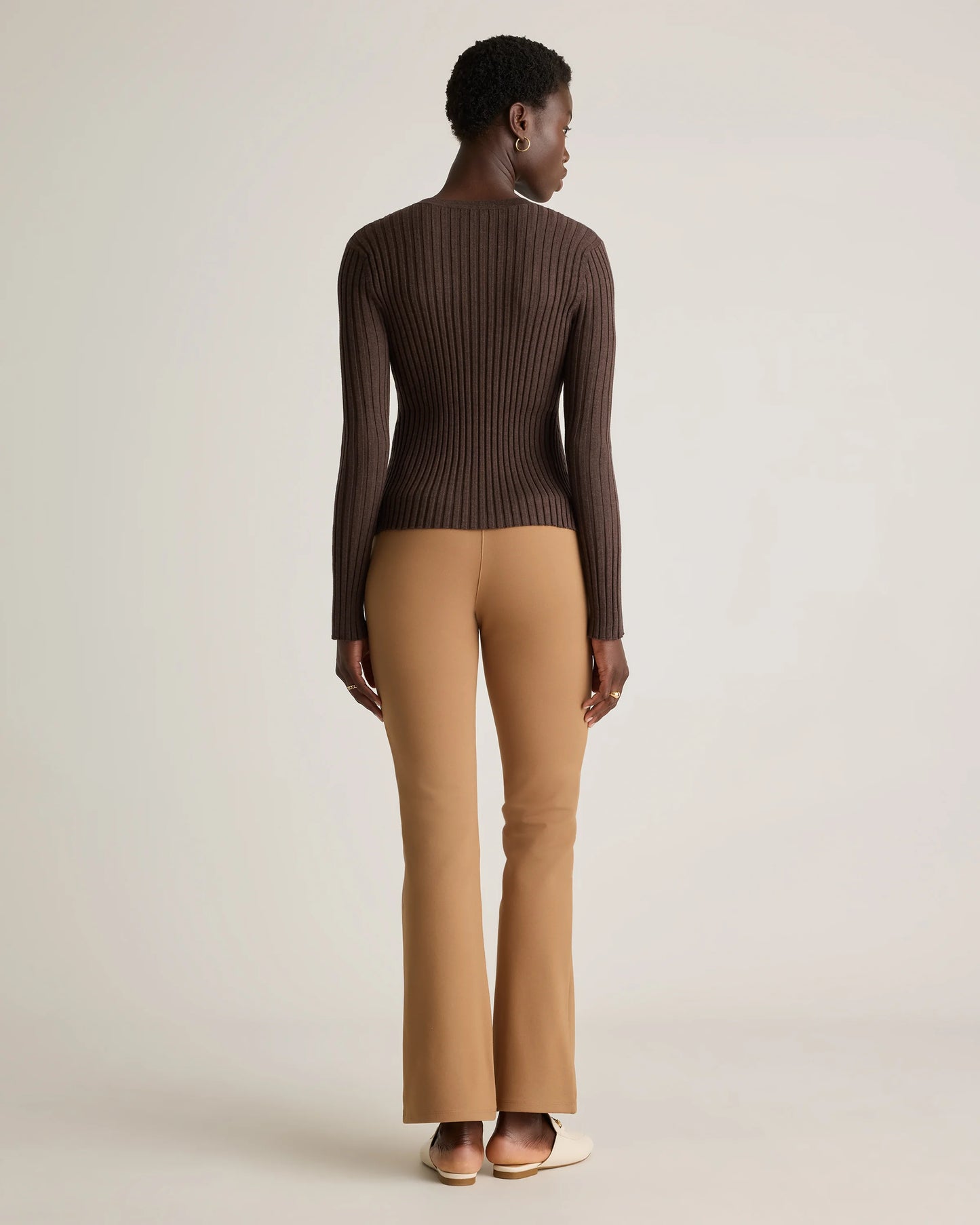 Ultra-Stretch Ponte Bootcut Pants - XS / Black