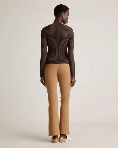 Ultra-Stretch Ponte Bootcut Pants - XS / Black